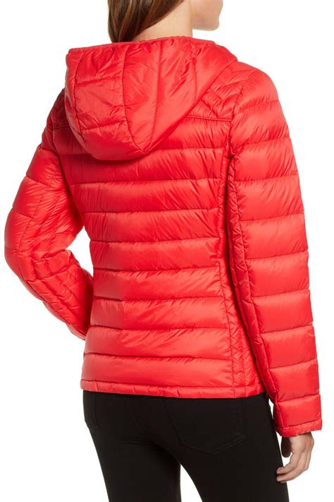 michael kors red packable down jacket|packable lightweight jacket Michael Kors.